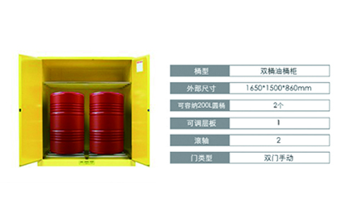 双桶油桶防爆柜尺寸